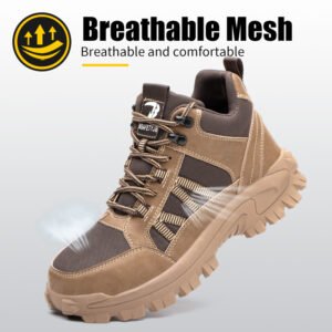 Breathable safety boots